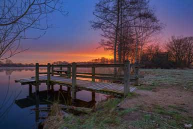 Sonnenaufgang am Thielenburger See