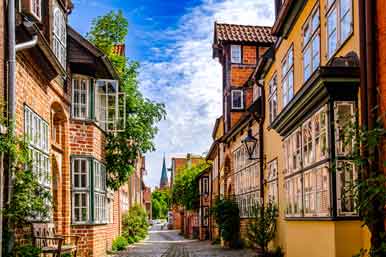 Fachwerkfassaden in Lüneburg